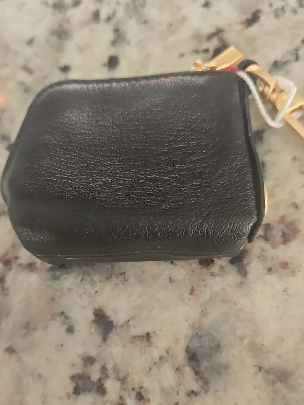 Hammitt Black Leather Key Pouch with Gold Hardware - Price Firm